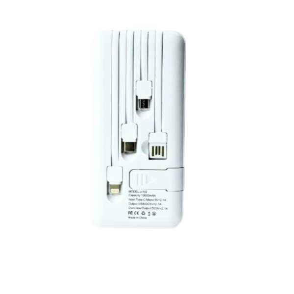 J-Cell 10,000mAh Power Bank 5-in-1 - Image 3