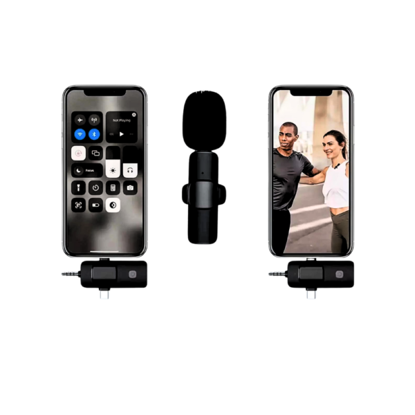 K15 3in1 Wireless Lavalier Microphone - Image 3