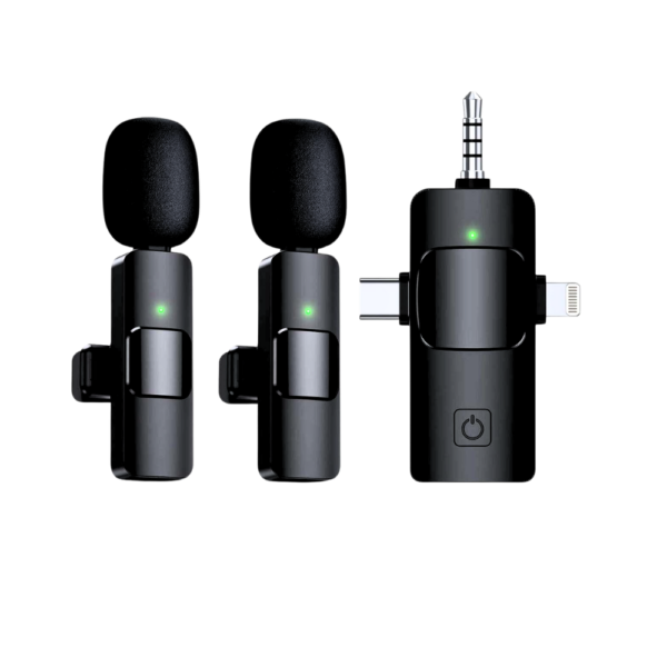 K15 3in1 Wireless Lavalier Microphone